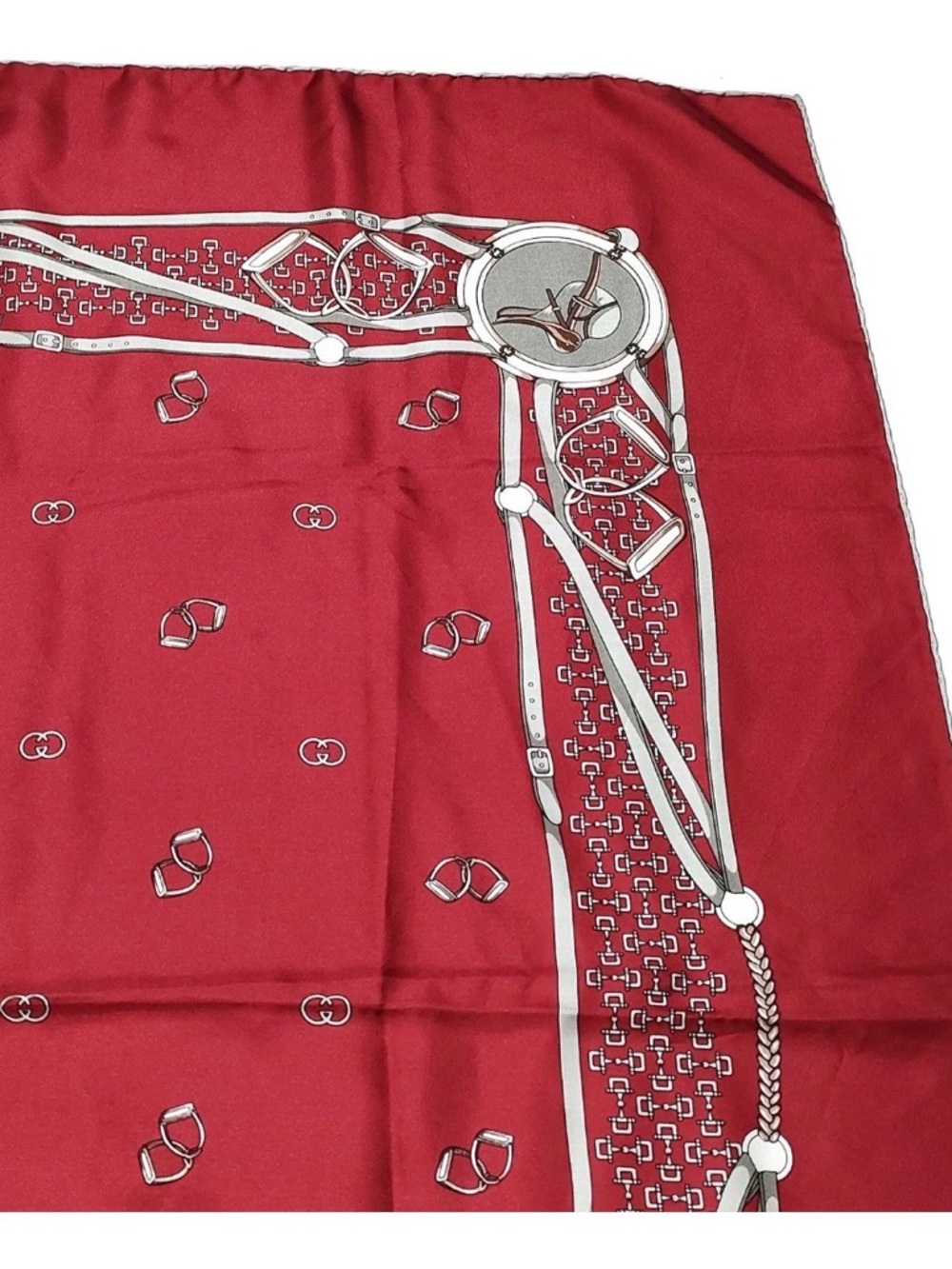 Gucci Silk- Print Scarf -Preowned - Picture 8 of 10